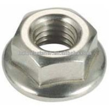 stainless steel nylon lock nuts with flange head